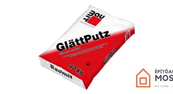 BAUMIT gipszes vakolat (Glattputz) 40 kg/zsák, 35 zsák/raklap