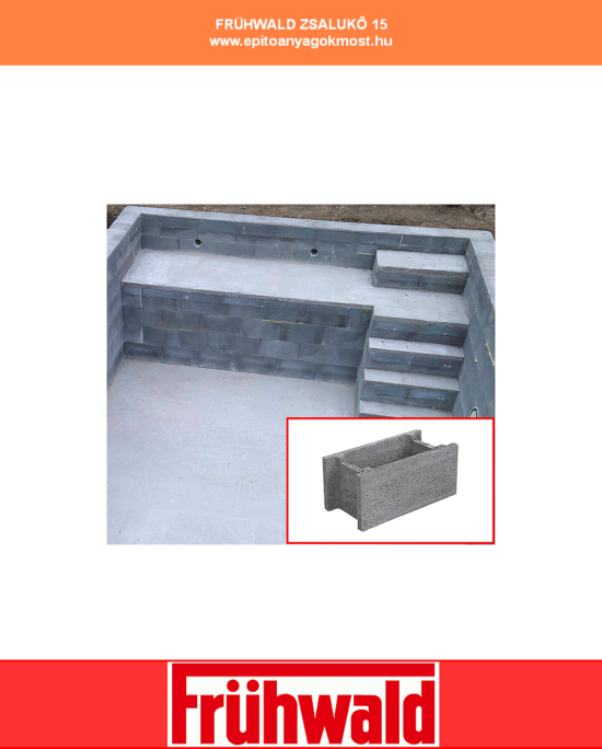 FRÜHWALD zsalukő 15 cm-es 72 db/raklap