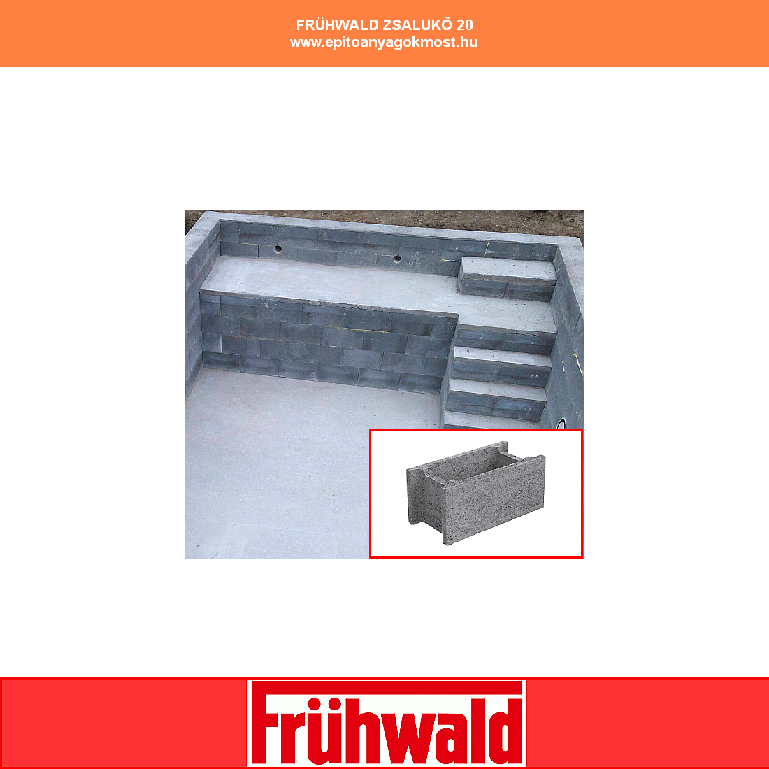 FRÜHWALD zsalukő 20 cm-es 60 db/raklap
