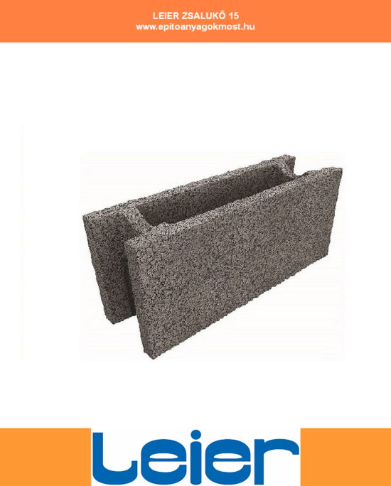 LEIER zsalukő 15-ös