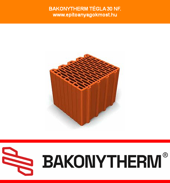 BAKONYTHERM 30 N+F TÉGLA 80 db/raklap