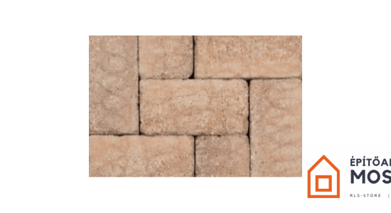 LEIER Patio antik tér és falazókő 5 cm Agyagbarna melírozott 400 db/raklap KL