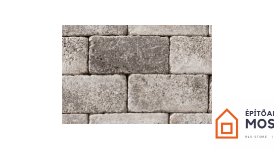 LEIER Patio antik tér és falazókő 5 cm Carbon melírozott 400 db/raklap KL
