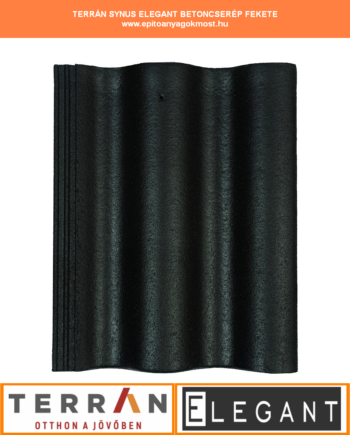 TERRÁN Synus Elegant cserép Fekete 240 db/raklap