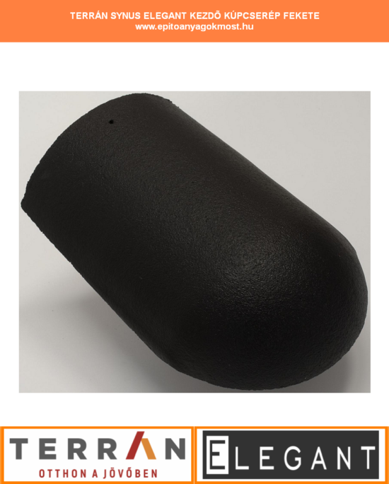 TERRÁN Synus Elegant kezdő élgerinccserép fekete