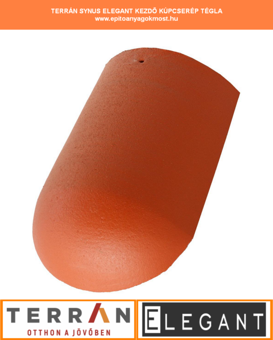 TERRÁN Synus Elegant kezdő élgerinccserép tégla
