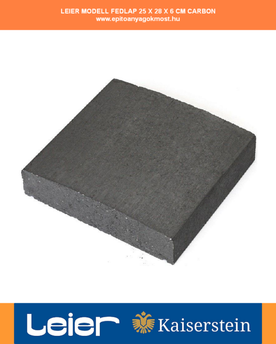 LEIER Modell fedlap 25x28x6 cm carbon