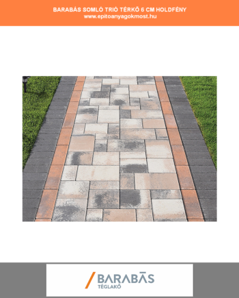 BARABÁS Somló Trió térburkoló Holdfény 12 m2/raklap