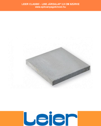 LEIER Classic-Line mosott járdalap 40x40x3,8 cm szürke