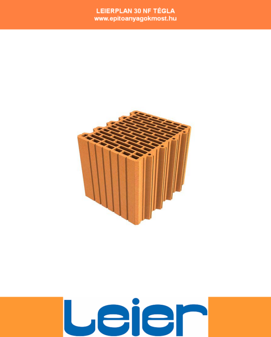 LEIERPLAN 30 N+F LEIERFIX habbal (KÖTŐANYAG AZ ÁRBAN!) 80 db/raklap