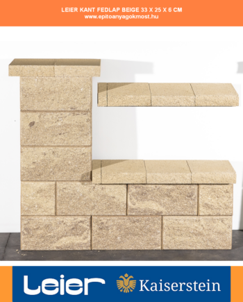 LEIER KANT natur fedlap 33x25x6 cm Beige