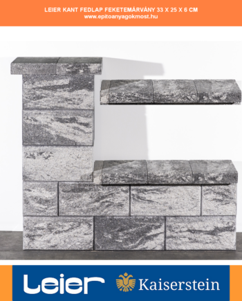 LEIER KANT natur fedlap 33x25x6 cm Feketemárvány