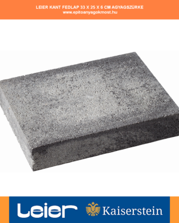 LEIER KANT natur fedlap 33x25x6 cm Agyagszürke