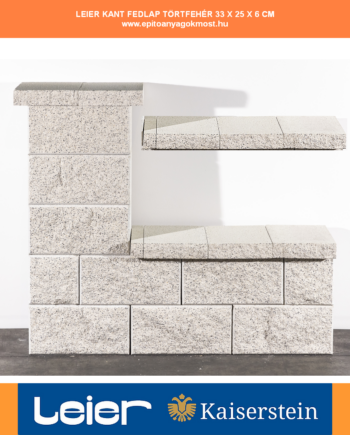 LEIER KANT natur fedlap 33x25x6 cm Törtfehér