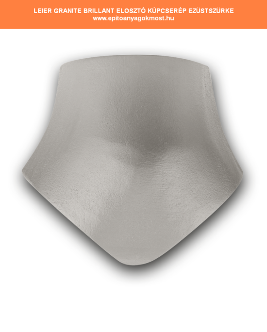 LEIER Granite Brillant 3-as elosztó kúpcserép ezüstszürke