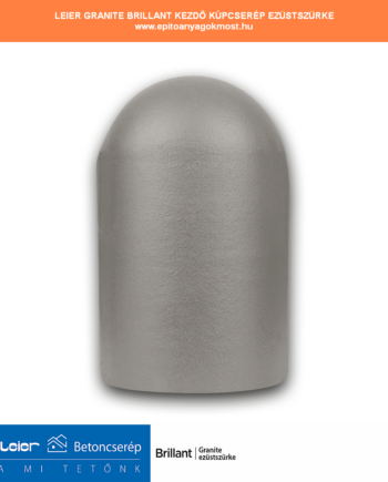 LEIER Granite Brillant kezdő kúpcserép ezüstszürke