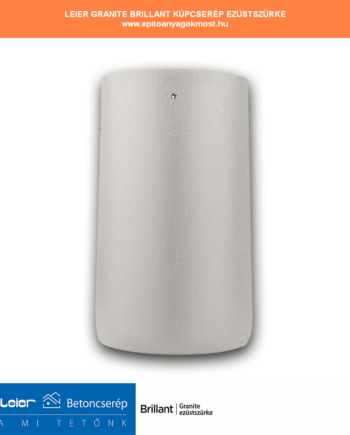 LEIER Granite Brillant kúpcserép 2,7 db/m ezüstszürke