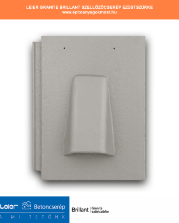 LEIER Granite Brillant szellőzőcserép ezüstszürke