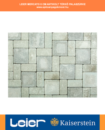 LEIER Mercato 10 x 20 x 6 cm térkő Szürke