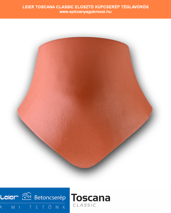 LEIER Toscana Classic 3-as elosztó kúpcserép téglavörös