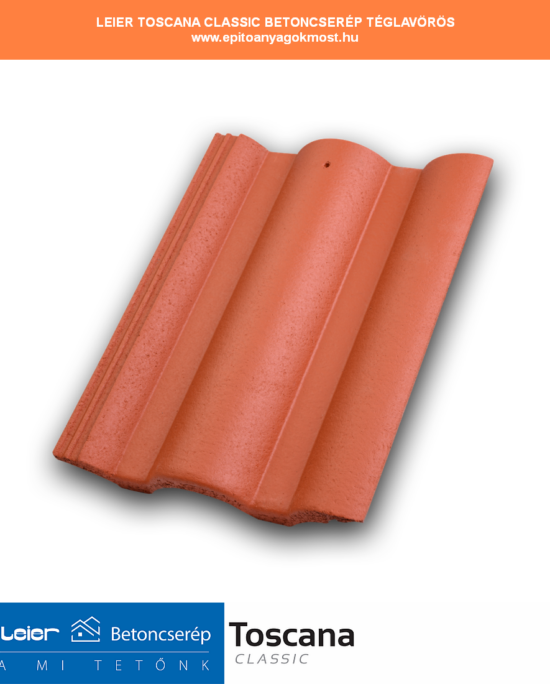 LEIER Toscana Classic betoncserép téglavörös 240 db/raklap