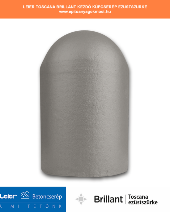 LEIER Toscana Brillant kezdő kúpcserép ezüstszürke