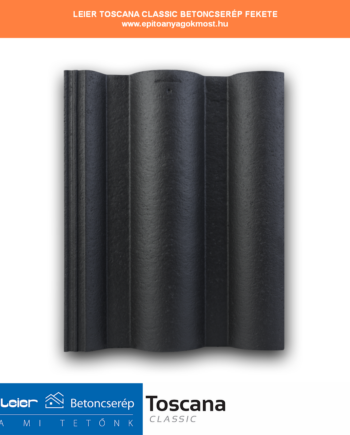 LEIER Toscana Classic betoncserép fekete 240 db/raklap