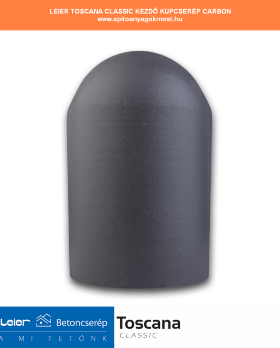 LEIER Toscana Classic kezdő kúpcserép carbon