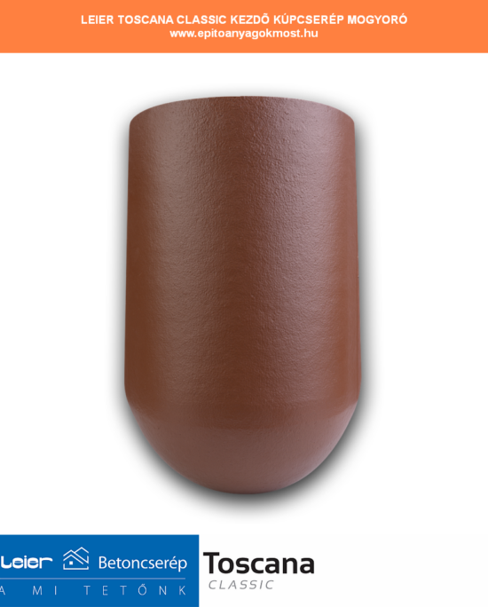 LEIER Toscana Classic kezdő kúpcserép mogyoró