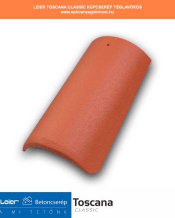 LEIER Toscana Classic kúpcserép 2,7 db/m téglavörös