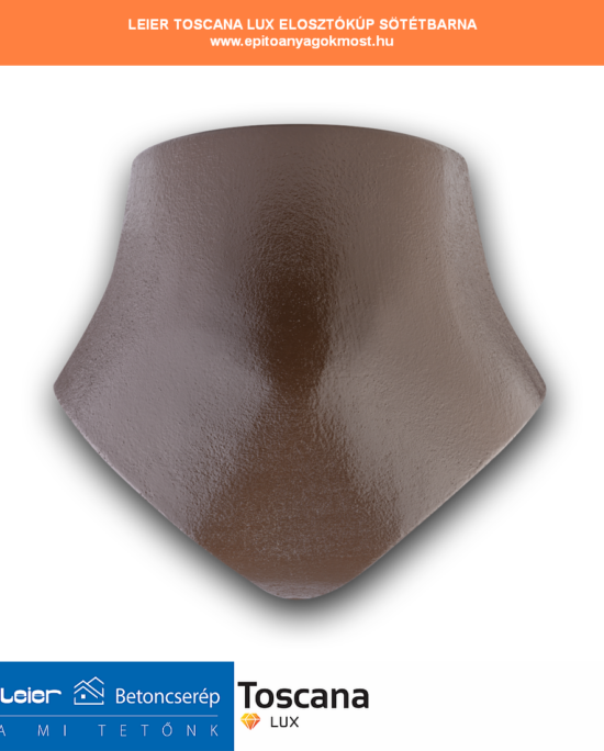LEIER Toscana Lux 3-as elosztó kúpcserép sötétbarna