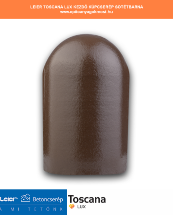 LEIER Toscana Lux kezdő kúpcserép sötétbarna