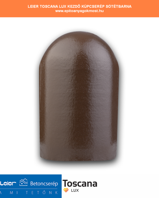 LEIER Toscana Lux kezdő kúpcserép sötétbarna