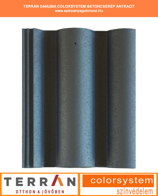 TERRÁN Danubia Colorsystem cserép antracit 252 db/raklap