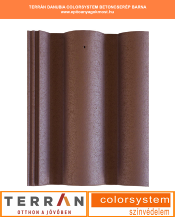 TERRÁN Danubia Colorsystem cserép barna 252 db/raklap