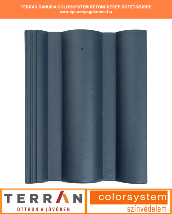 TERRÁN Danubia Colorsystem cserép sötétszürke 252 db/raklap