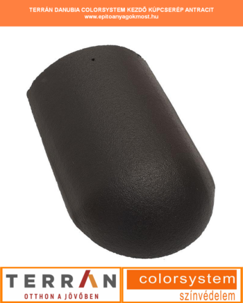 TERRÁN Danubia Colorsystem kezdő élgerinccserép antracit