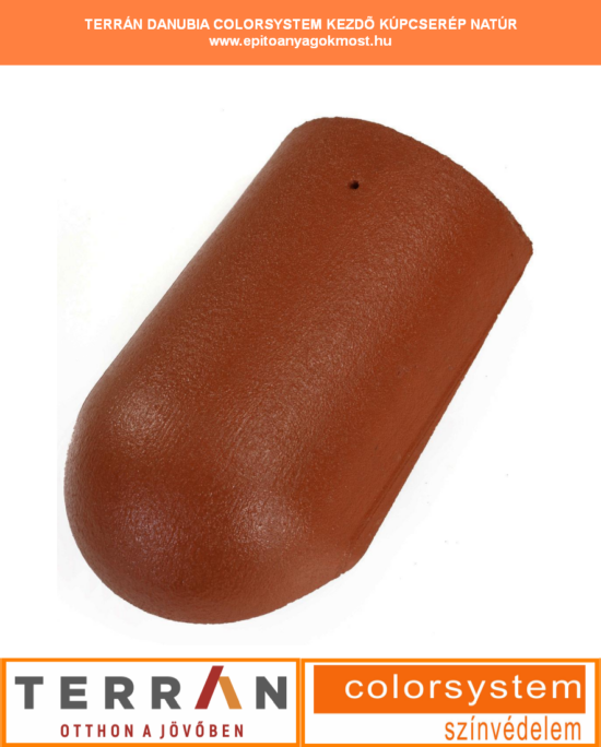 TERRÁN Danubia Colorsystem kezdő élgerinccserép natúr