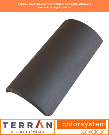 TERRÁN Danubia Colorsystem kúpcserép antracit