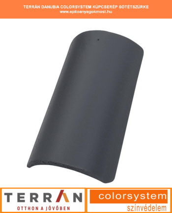 TERRÁN Danubia Colorsystem kúpcserép sötétszürke