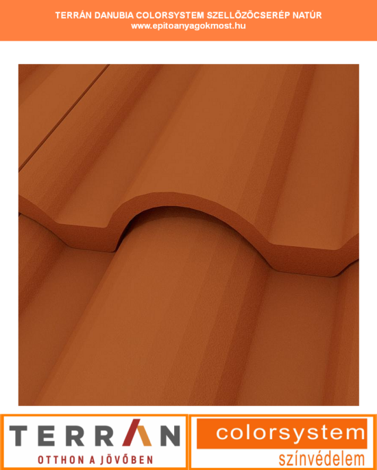 TERRÁN Danubia Colorsystem szellőzőcserép natúr