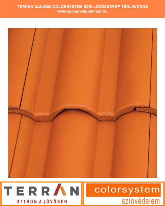 TERRÁN Danubia Colorsystem szellőzőcserép tégla