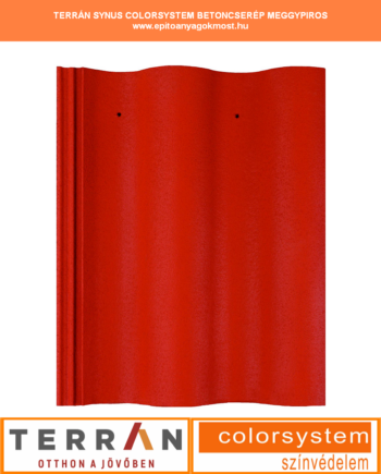 TERRÁN Synus Colorsystem cserép meggypiros 240 db/raklap