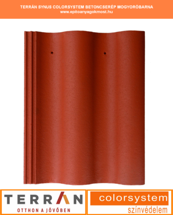 TERRÁN Synus Colorsystem cserép mogyoróbarna 240 db/raklap