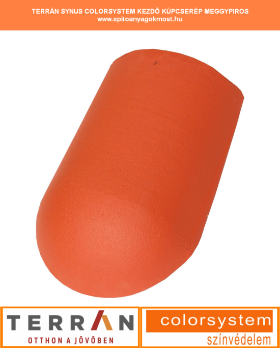 TERRÁN Synus Colorsystem kezdő élgerinccserép meggypiros