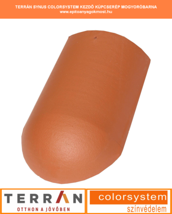TERRÁN Synus Colorsystem kezdő élgerinccserép mogyoróbarna