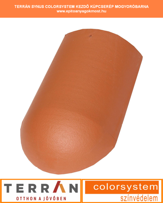 TERRÁN Synus Colorsystem kezdő élgerinccserép mogyoróbarna