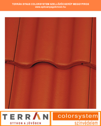 TERRÁN Synus Colorsystem szellőzőcserép meggypiros