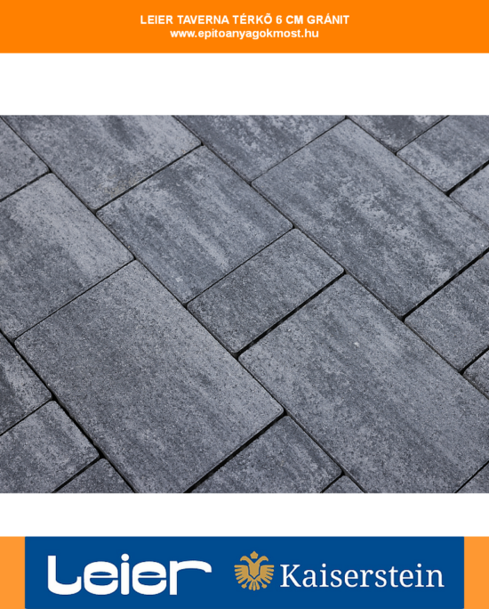 LEIER Taverna térkő 6 cm Gránit