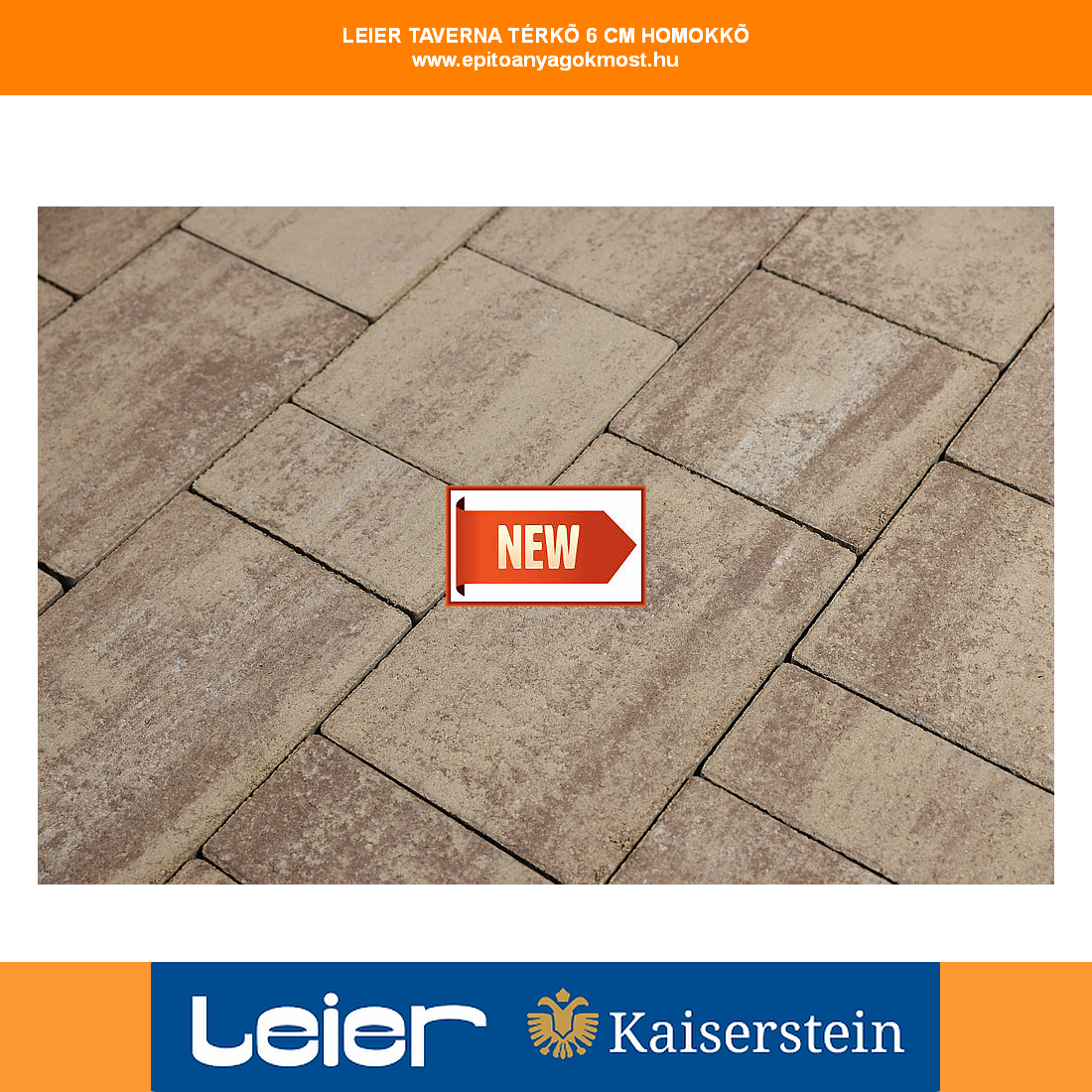 LEIER Taverna térkő 6 cm Homokkő